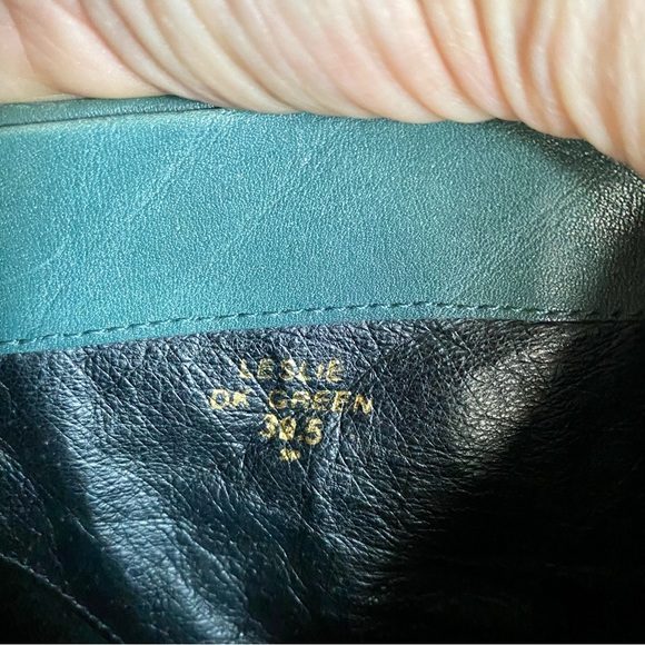 House of Harlow HoH “Leslie” Dark Green Boho leather Booties. - Picture 8 of 9